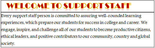 support staff 
